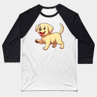 yellow labrador retriever puppy cartoon Baseball T-Shirt